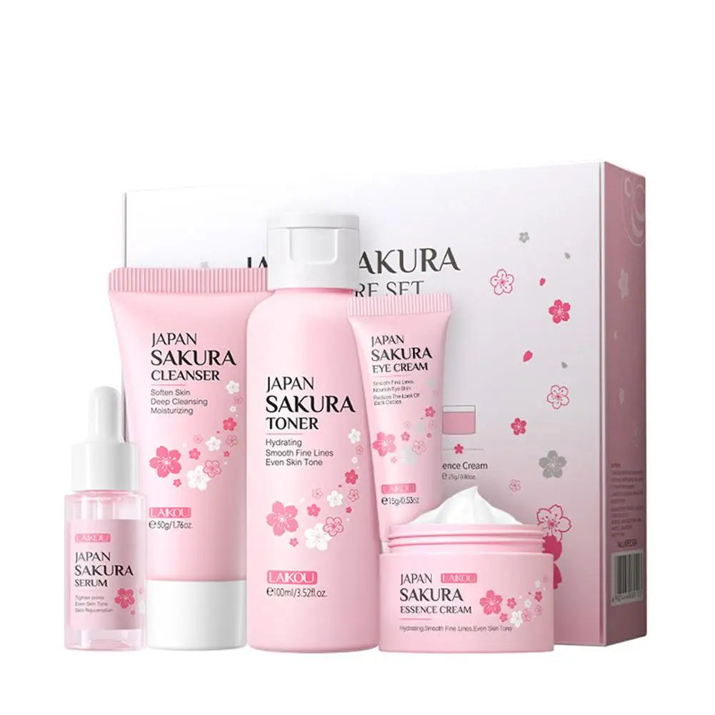 Sakura Skin Care Pack – Soin 5-en-1 pour une Peau Éclatante et Revitalisée