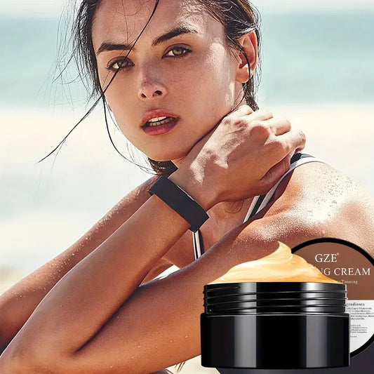Crème Auto-Bronzante GZE – Bronzage Sans Soleil à l’Aspect Naturel pour Visage et Corps